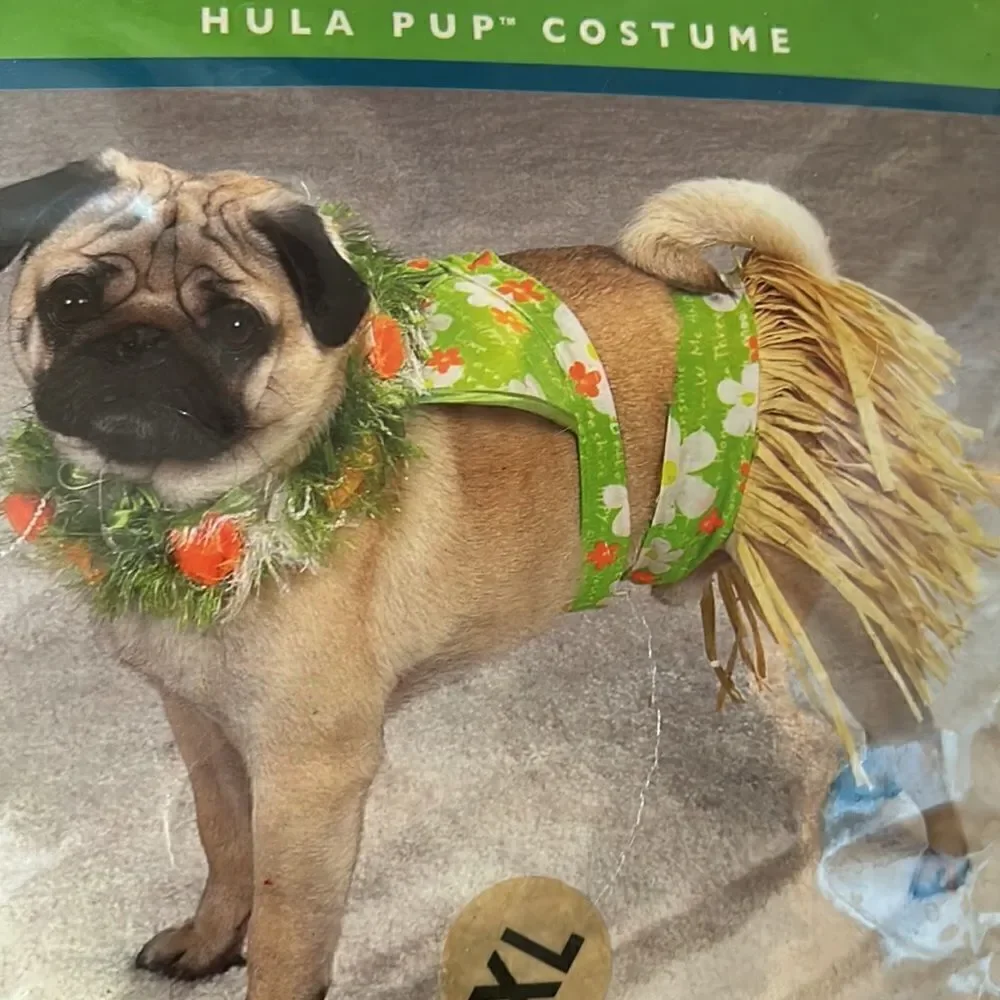 NEW Hula Pup 🐶 Costume 🏝️ 🌴 XL for large breed dogs Golden Retrievers, Labs,